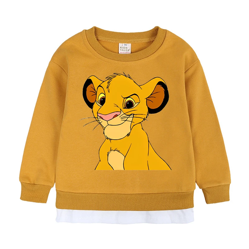 0-5 Years Kids Clothes Sets Baby Boys Girls Cartoon Lion King Print O-Neck Sweatshirt+Pants 2pcs Suits Toddler Tracksuits