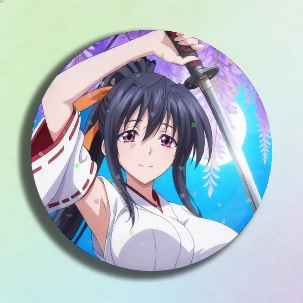 High School DxD Akeno Himejima Laser Badge Creative Pins Brooch for Decor Gifts Fans Collect Easter decorations