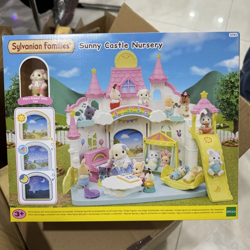 

Sylvanian Anime Figure Sunny Castle Nursery Action Figures Girl Figurine Kawaii Model Pendant Cute Birthday Gift For Kids Toys