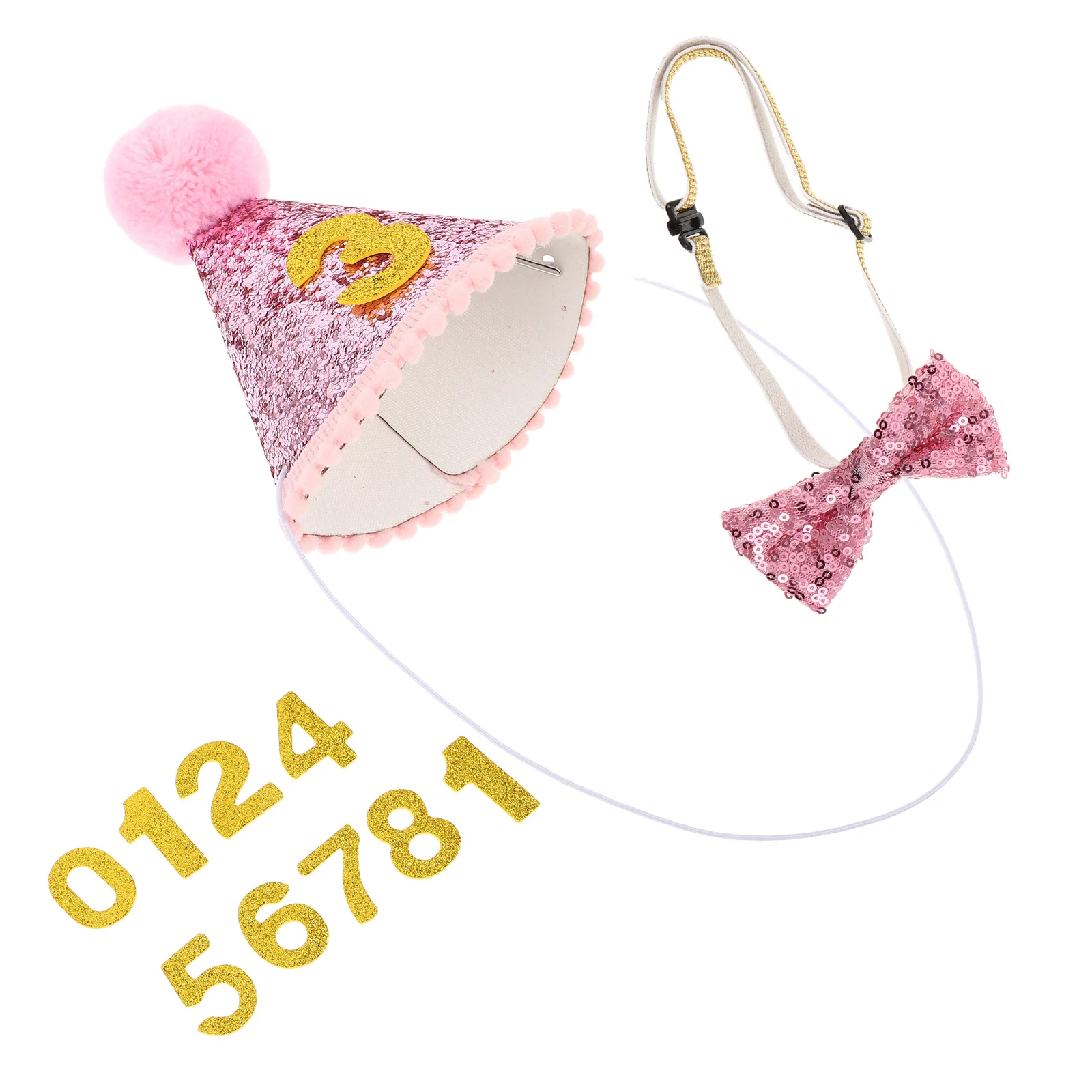 

1Set Pet Birthday Supplies Small Dog Cat Birthday Hat Cone Lightweight Party Decorations Puppy Kitten Party Accessories
