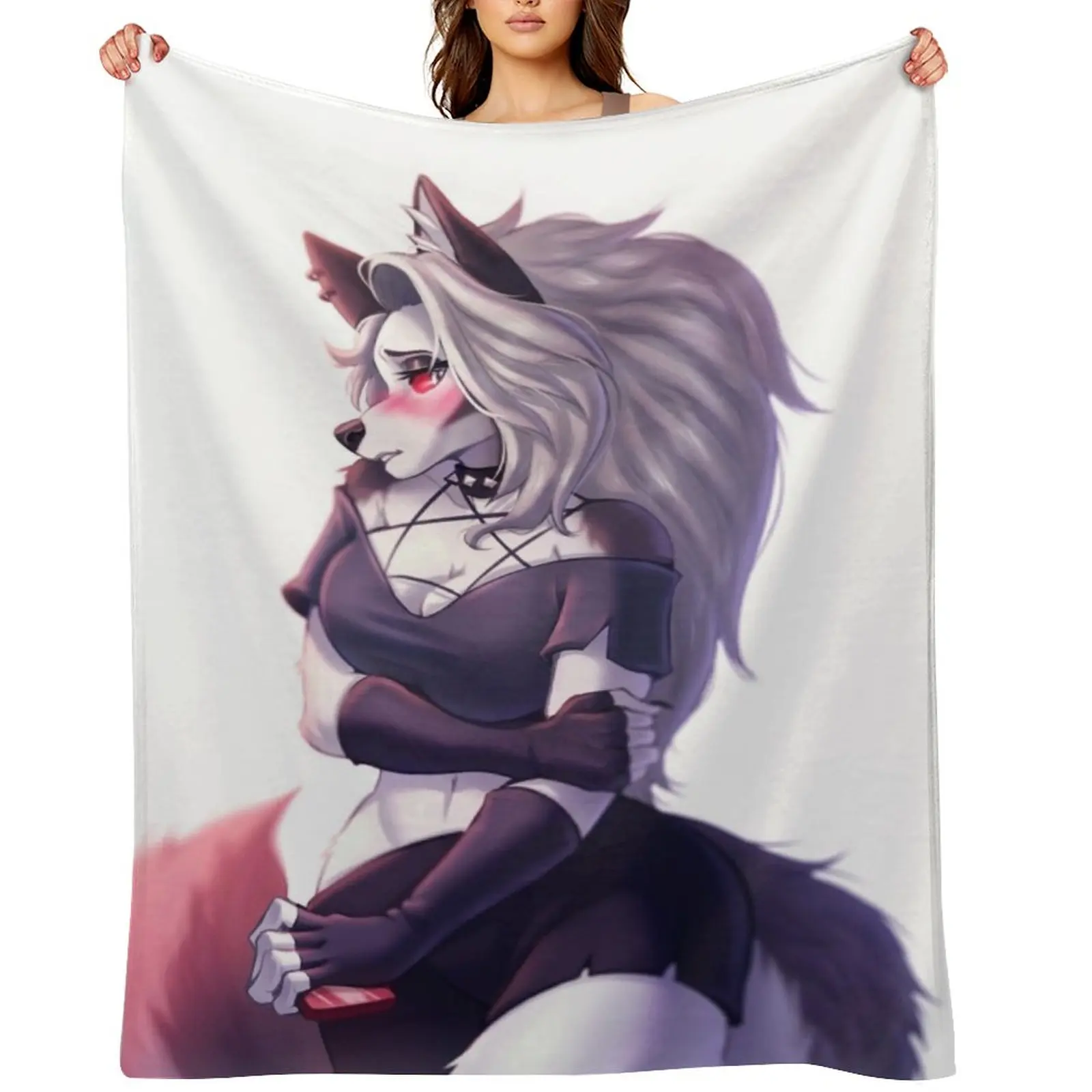 Shy Loona Throw Blanket Beautifuls Flannels Shaggy Tourist Blankets