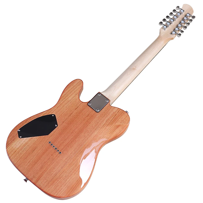 Gradient Color 12 Strings Electric Guitar 39 Inch High Gloss Electric Guitarra Solid Okoume wood Body Fast Delivery