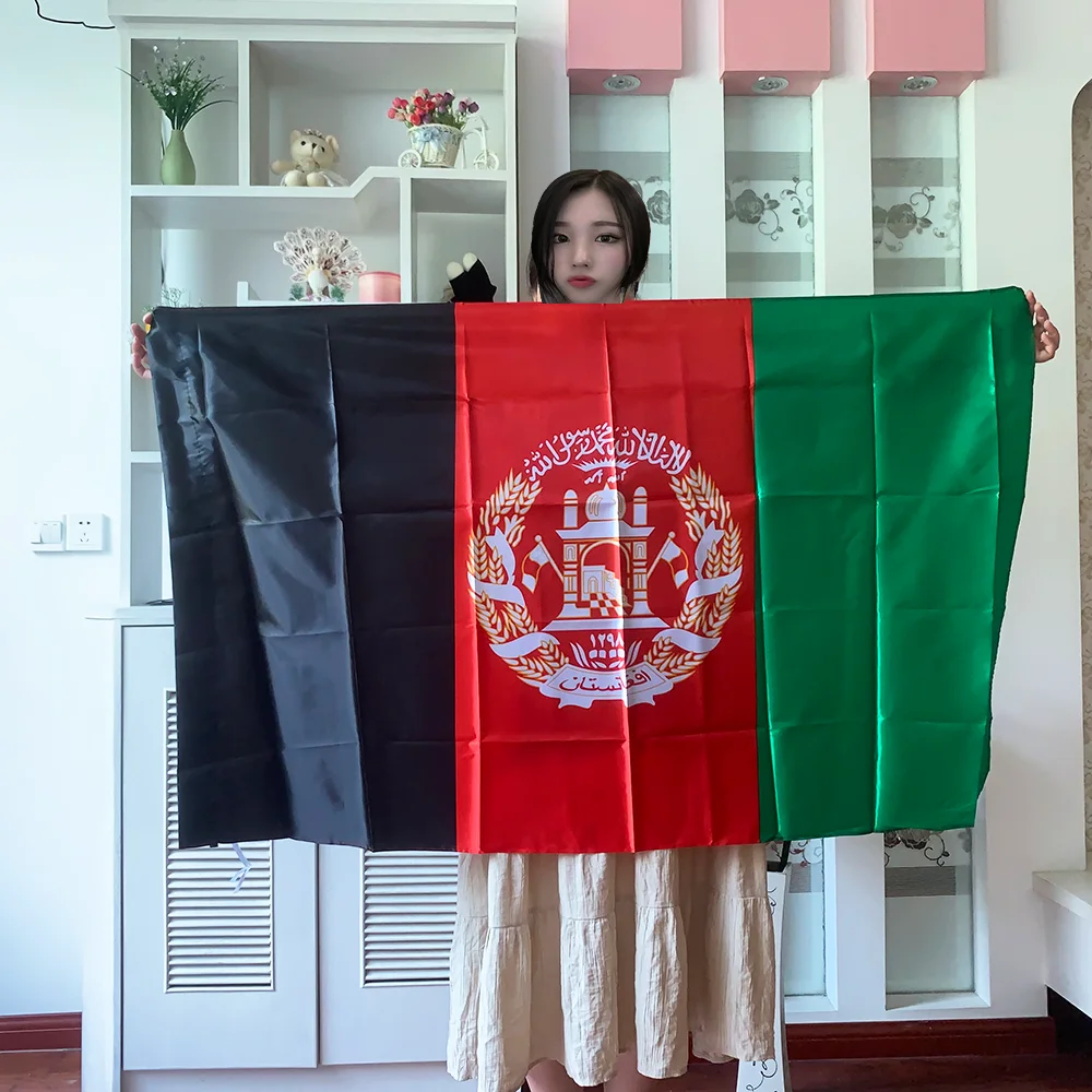 Afghanistan Flag Banner 90x150cm Hanging polyester Afghani Kabul Office Activity parade Festival Home Decoration