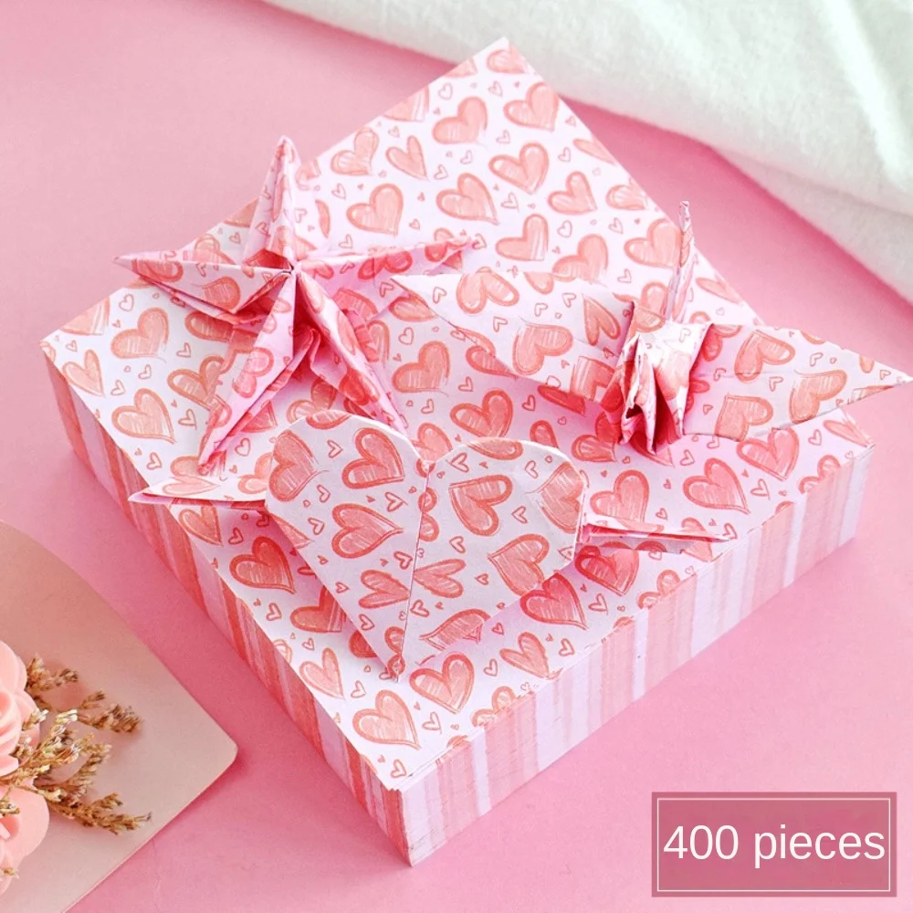 400 pezzi di materiale artistico cielo stellato carta origami scrapbooking fatto a mano carta piegata colorata origami pieghevole