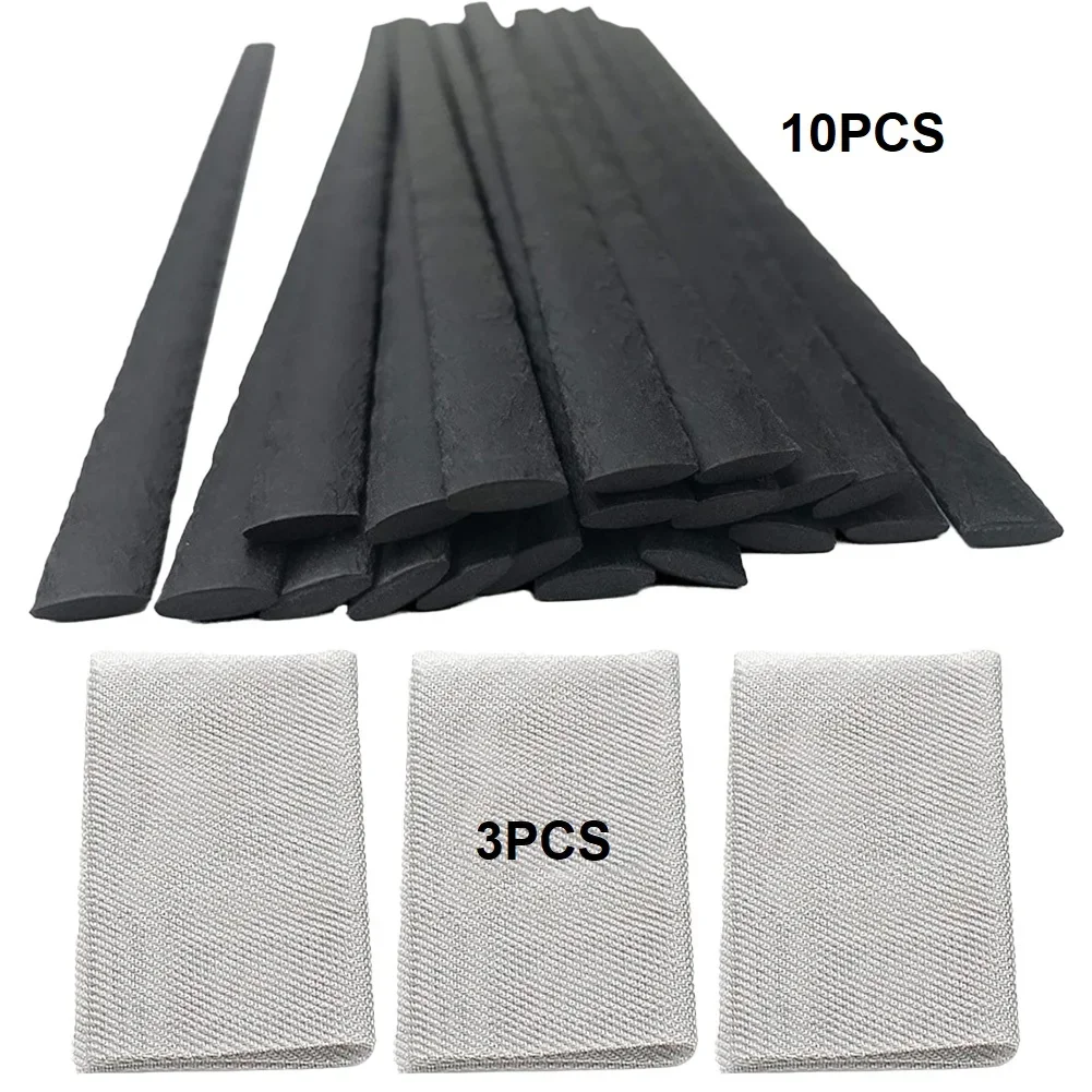 13pcs Plastic Welding Rods And Repair Mesh Set For PP Bumper Kayak And Toy Repairs For TPO/TEO/PP Repair Welding Accessories