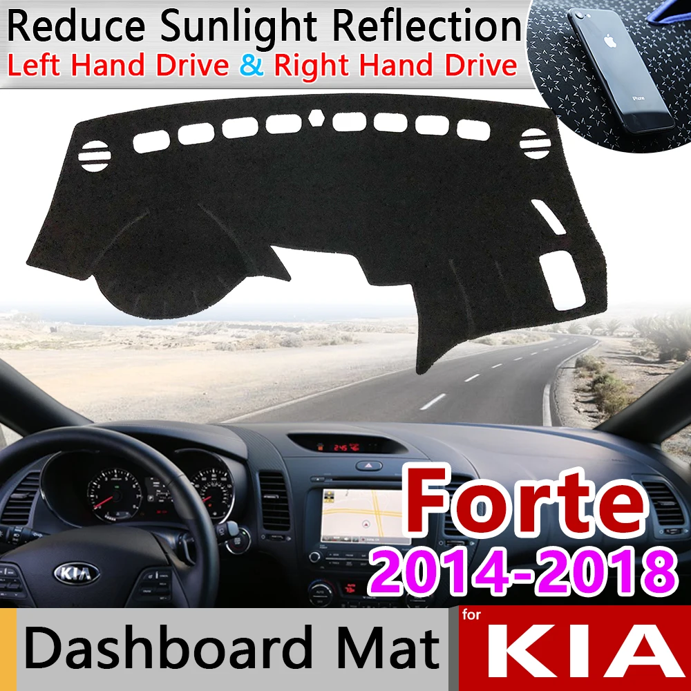 

for KIA Forte 2014 2015 2016 2017 2018 YD Anti-Slip Mat Dashboard Cover Sunshade Dashmat Carpet Car Accessories Cerato K3 Vivaro