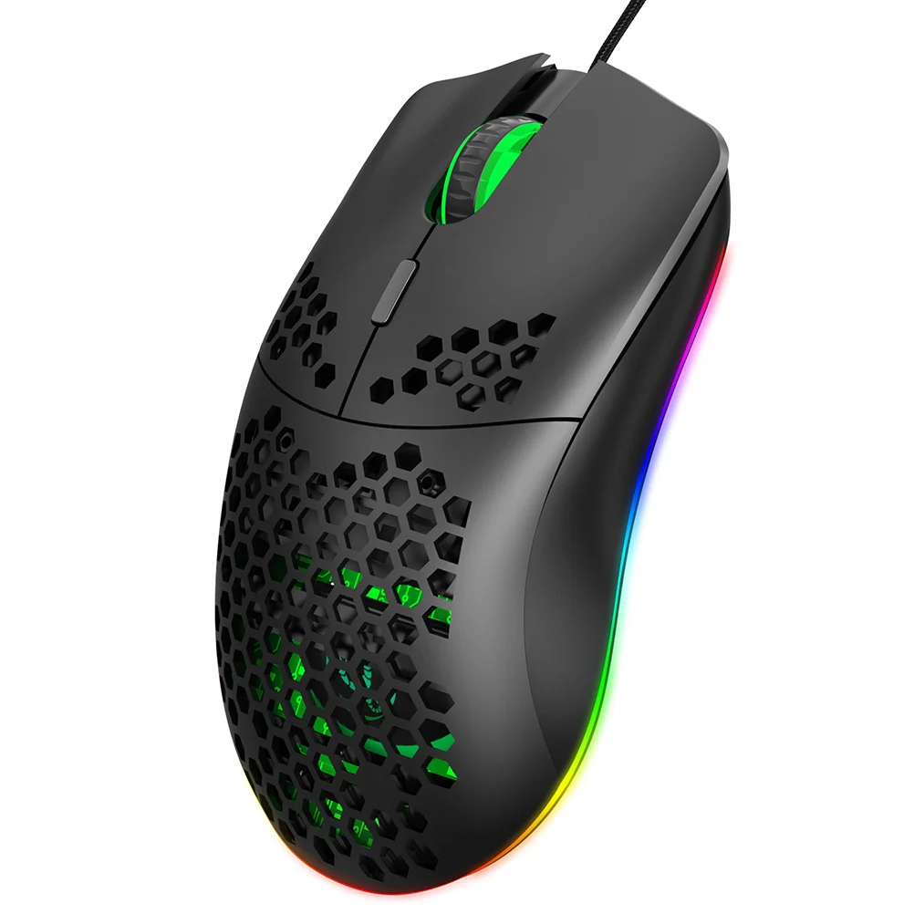 Adjustable 6400dpi Rgb Gaming Mouse 6 Keys Programmable Lighting Design Ergonomic Comfort Grip Rgb Mouse