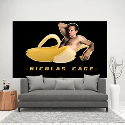 Nicolas Cage Funny Tapestries College Room Dorm   Party Decoration Tapestry Sofa Blanket