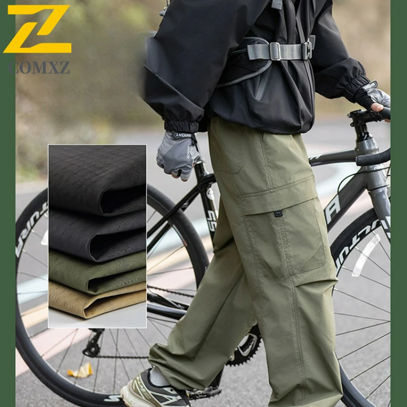 Men's Cargo Pants 2025 New Autumn Vintage Mountain Climbing Utility Trousers Outdoor Cycling Camping Lightweight Workwear Pants