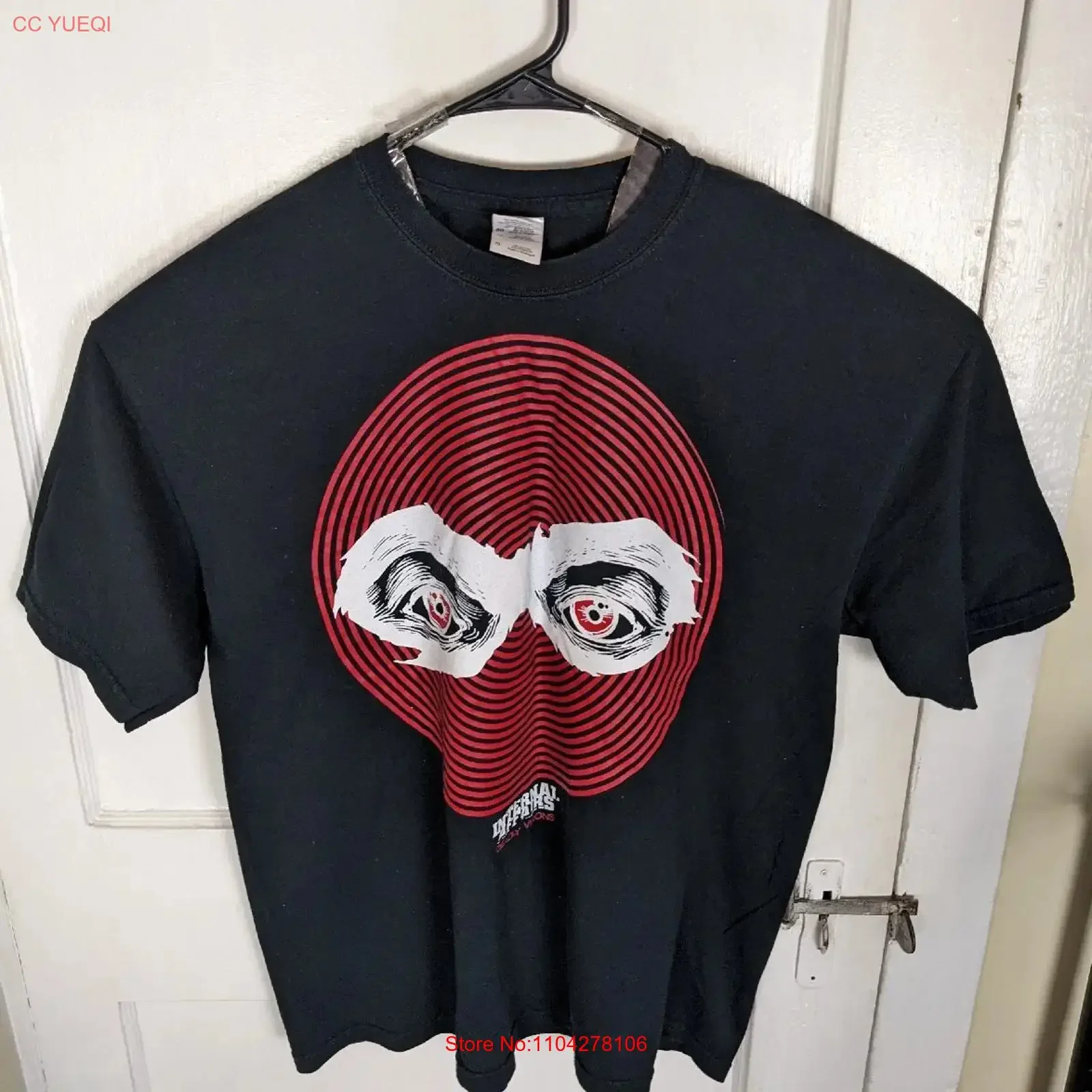 Vintage Internal Affairs Deadly Visions Punk Rock Metal Band Promo T Shirt XL Y2K vintage Washed streetwear