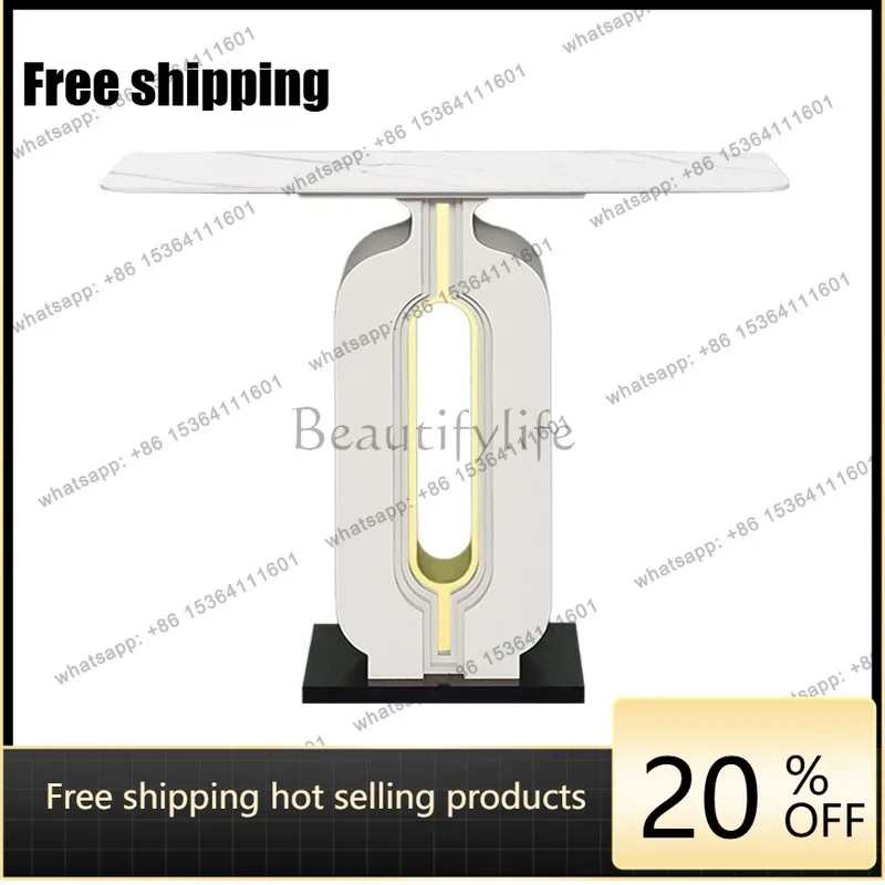 PJ new Chinese entrance table light luxury simple modern entrance cabinet