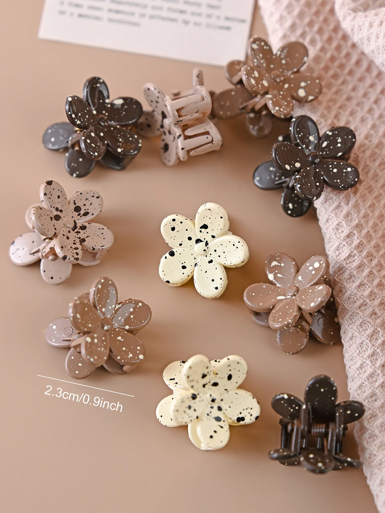 10 Buah Klip Cakar Rambut Bunga Mini Titik Campuran Warna Manis Klip Rambut Poni Rambut Klip Samping Jepit Rambut Jepit Rambut Aksesori Rambut