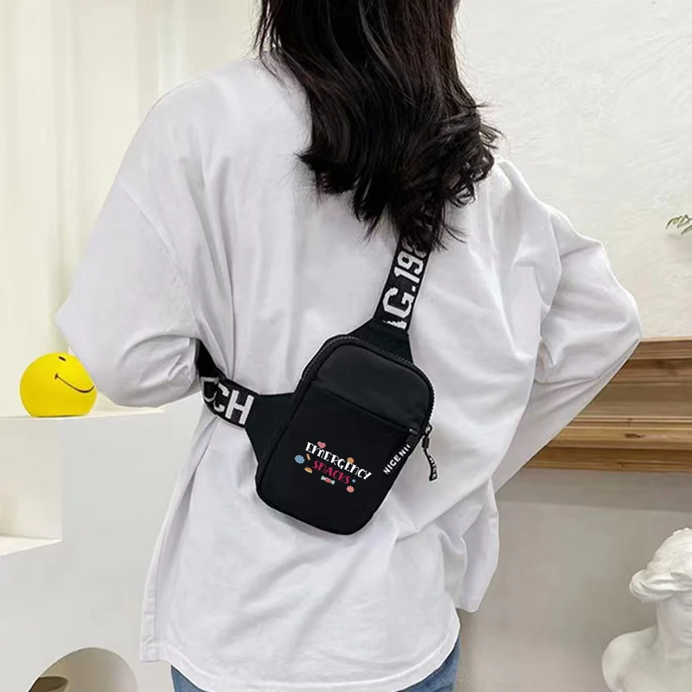 Chest Pack Snack Printing Series  Large Capacity Casual Sport Fashion Multi-functional Travel Hiking Crossbody Bag