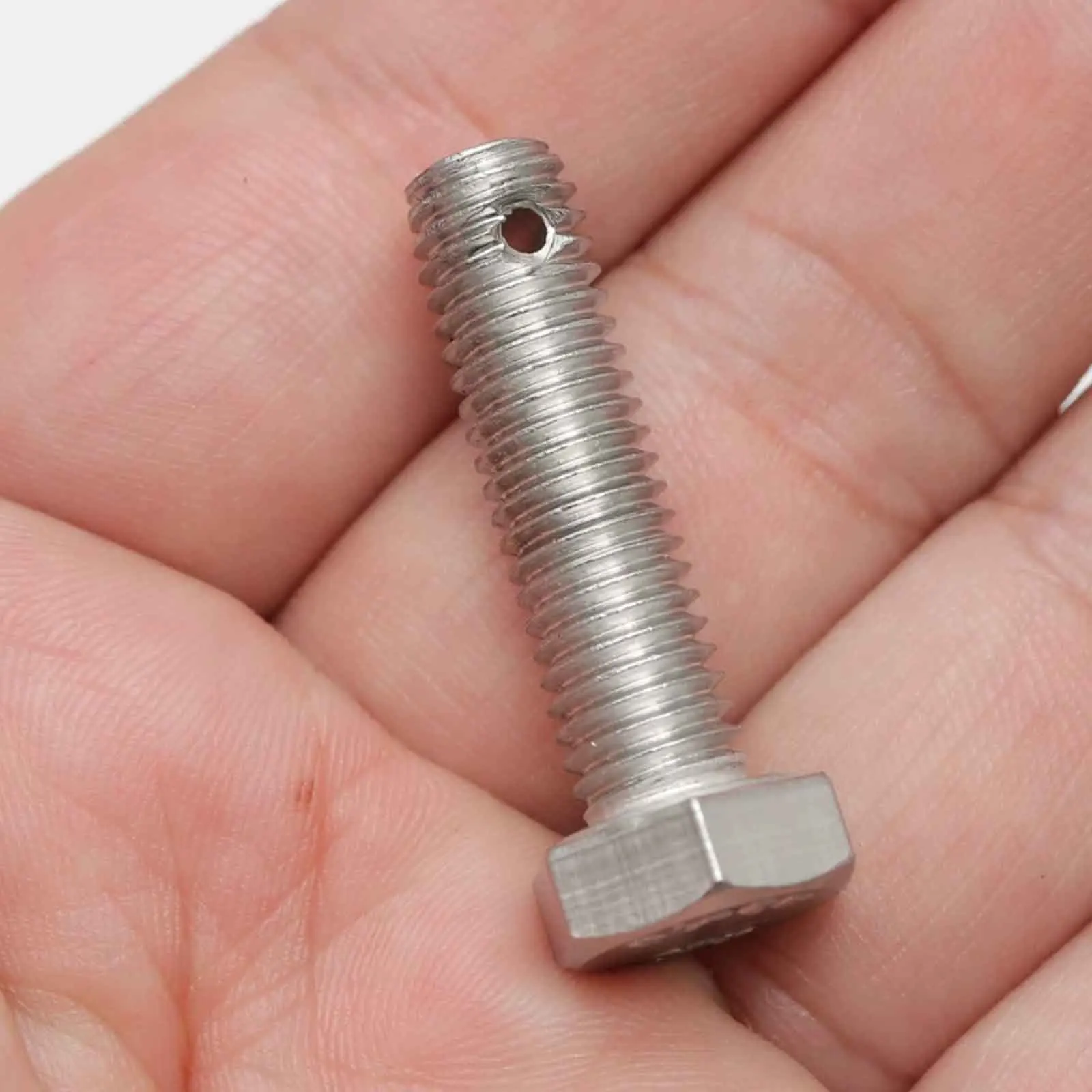 1/5pcs 316 Stainless Steel Hex Head Bolt with Hole on Shank GB31.1, Drilled Through Screw M3 M4 M5 M6 M8 M10 M12