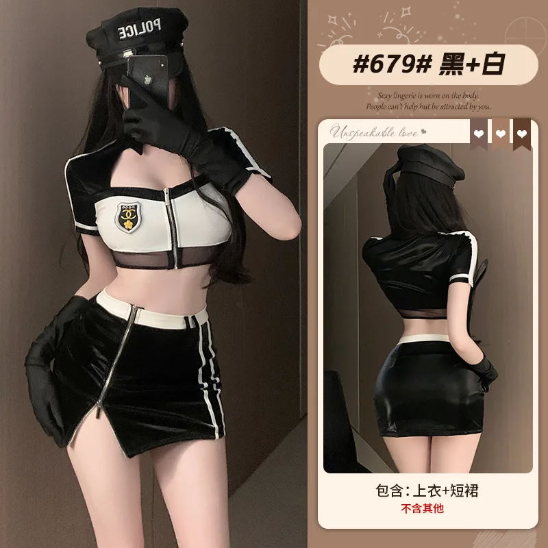Costumi da donna sexy all'ingrosso per giochi di ruolo uniformi della polizia per adulti Lady Night Club costumi per cappelli cosplay vestire abiti SM per feste