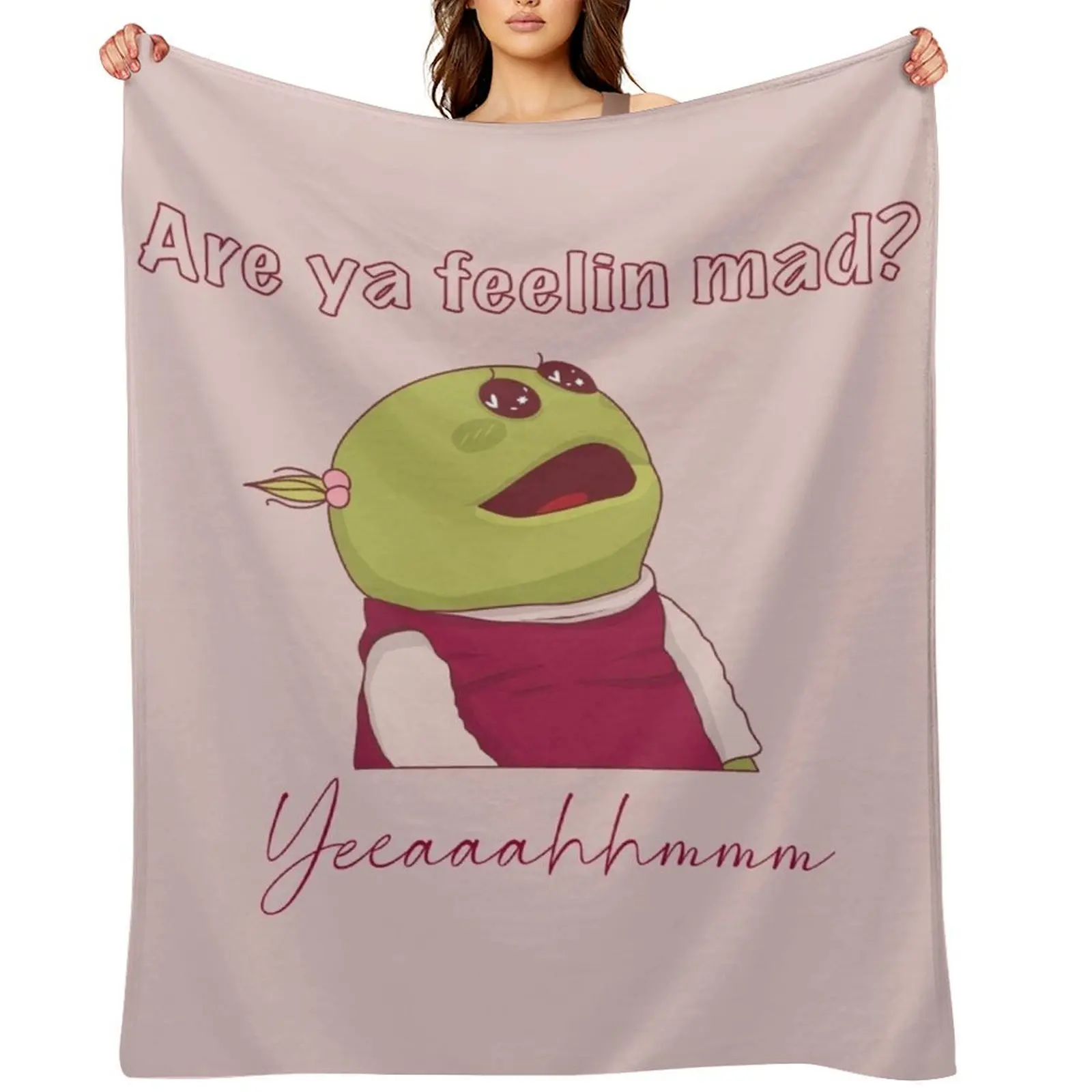 

Nanalan are you feeling mad Throw Blanket Warm Plaid on the sofa Softest manga Blankets