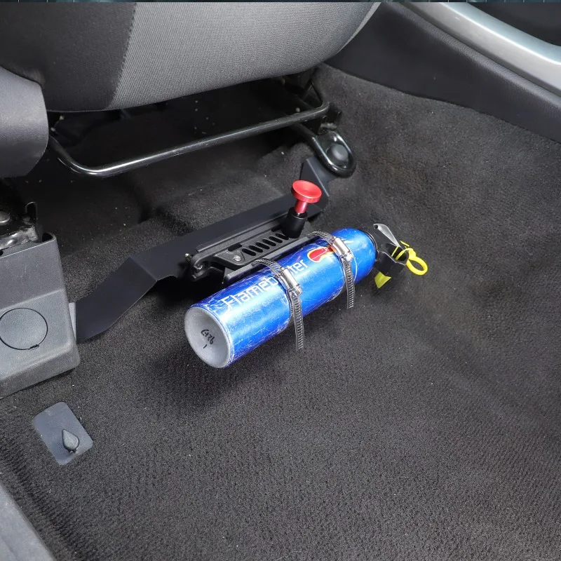 

For 2016-2023 Nissan Titan Passenger Seat Under-Seat Storage Bracket Aluminum alloy and carbon steel Car Organizer Accessories