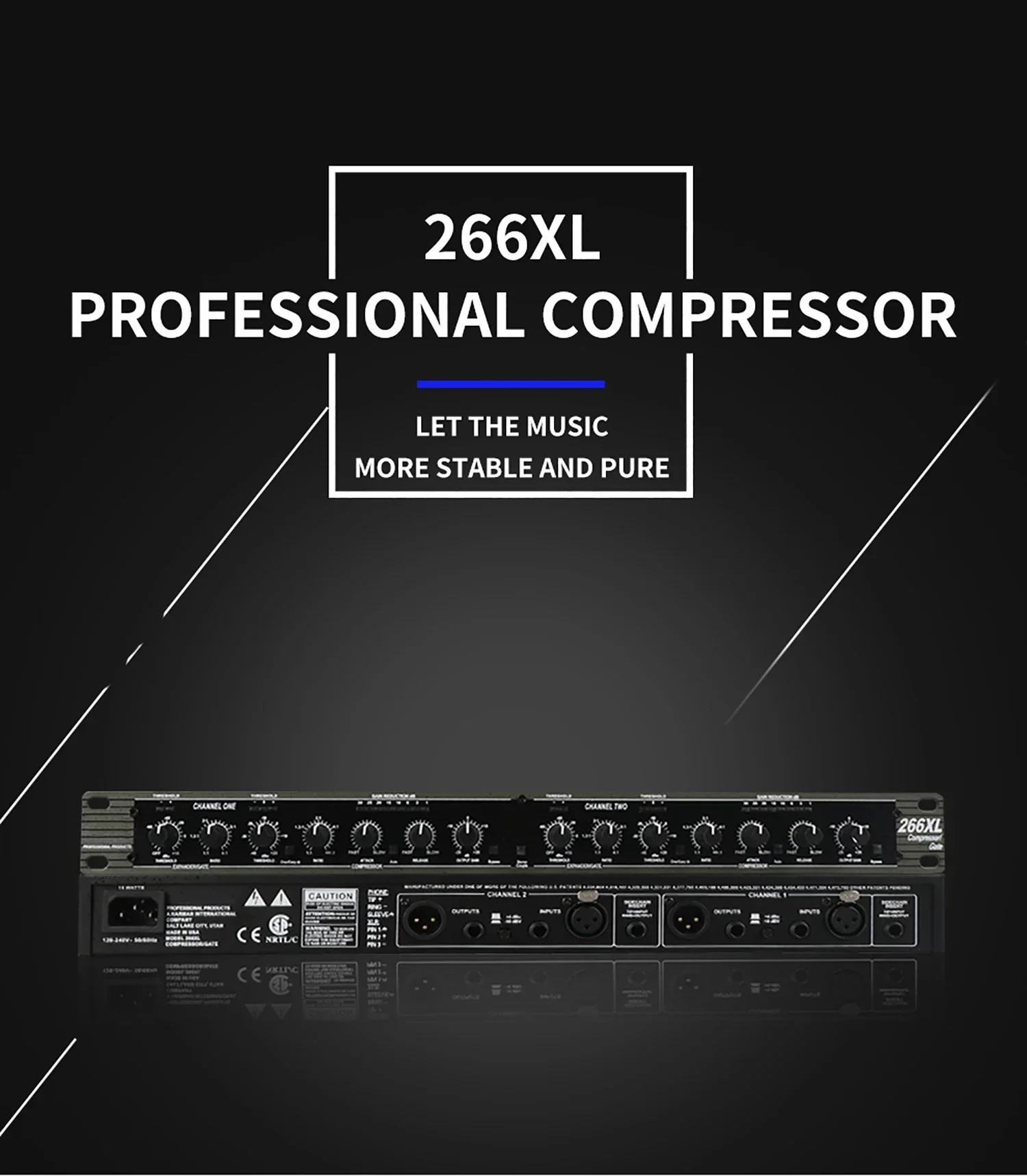 266xl Digital Crossover Sound system Audio professional Equalizer