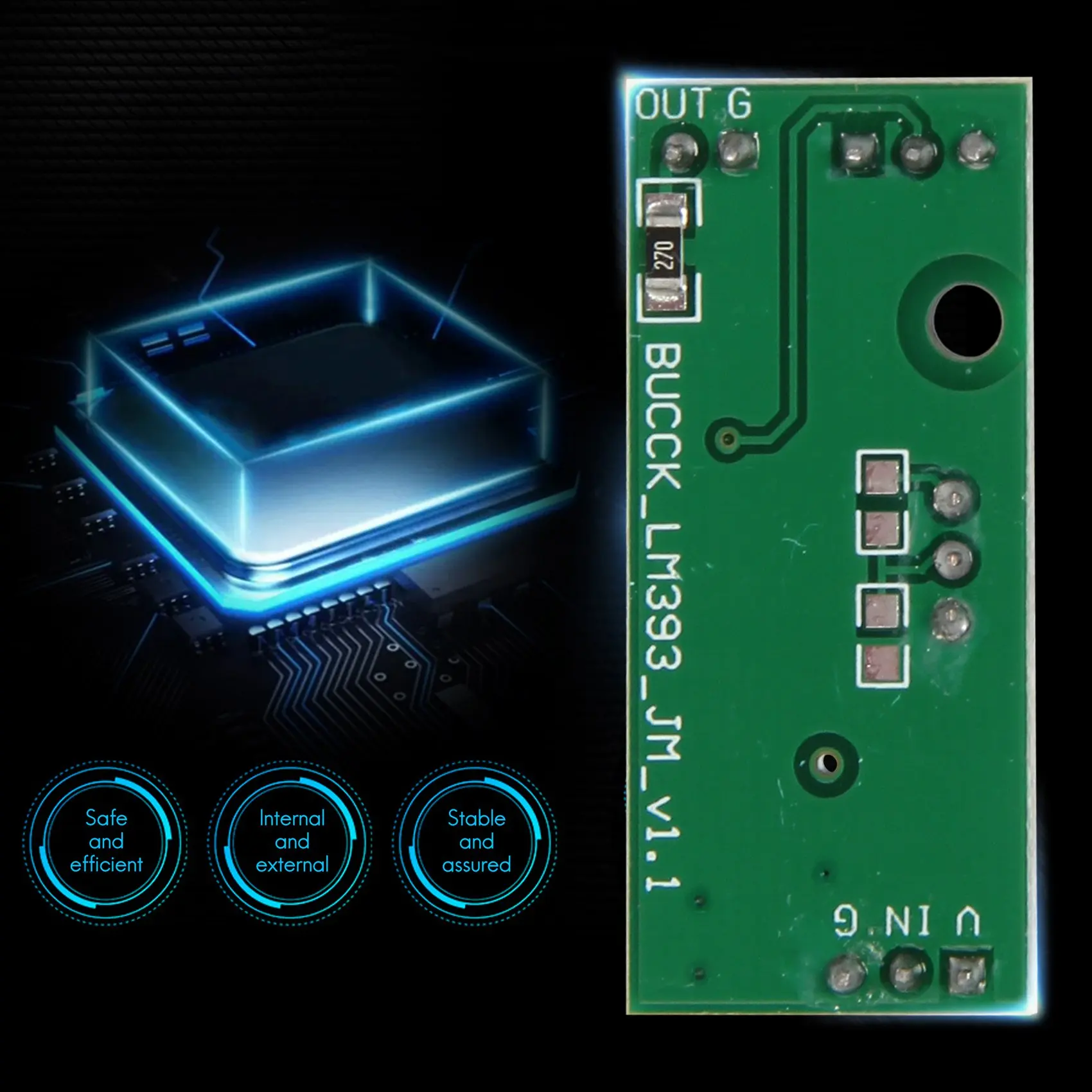 ABGN 3Pcs LM393 3.5-24V Voltage Comparator Module with LED Indicator High Level Output Analog Comparator Control