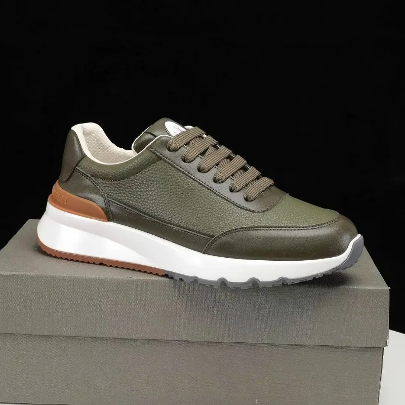 

Классические брендовые прогулочные туфли, мужские кожаные кроссовки для мужчин, дизайнерская обувь для спорта и отдыха, мужская нескользящая спортивная обувь