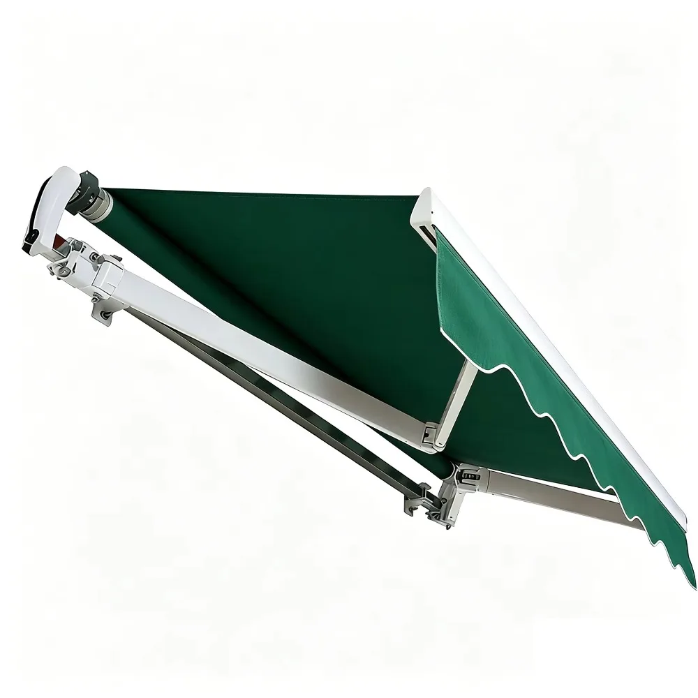 Electric Folding Roof Aluminum Gazebo, Windproof UV Block Retractable Awning Outdoor Sun Shade with Remote Control