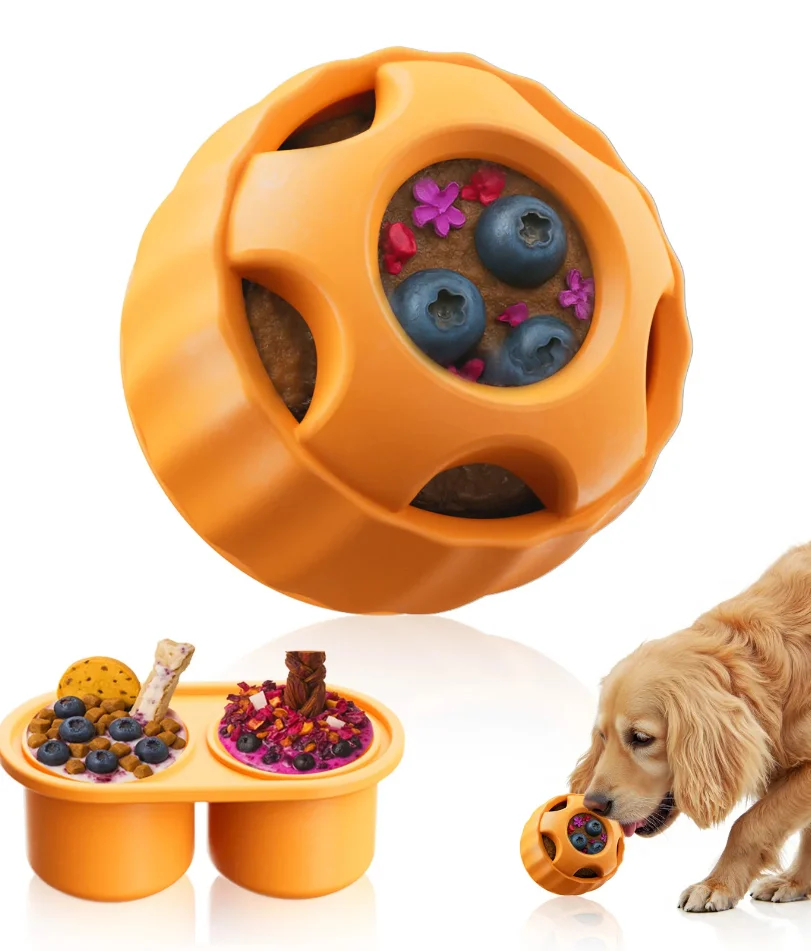 

Interactive Dog Toys for Boredom - Dog Treat Molds Silicone Healthy Treats for Dogs puppy Enrichment Toy for Frozen in Summer