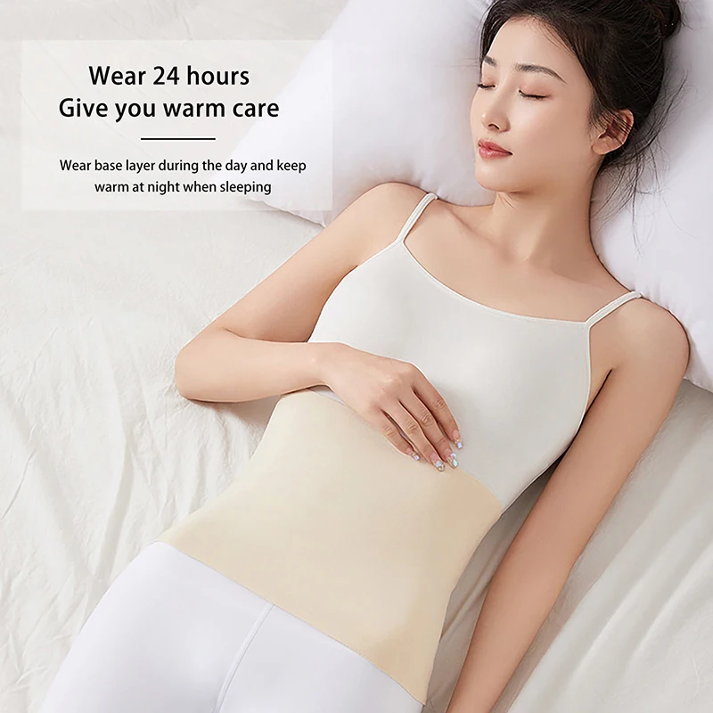 Plush Cloth Unisex Thermal Waist Support Abdomen Back Pressure Warmer Inner Wear Winter Cummerbund Stoma Bag Support