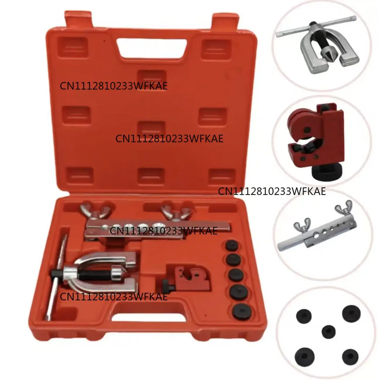 CT-2033C7 Hole Manual Flanging Flarer Auto Repair Pipe Tools Home Repair Kit