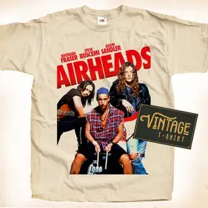 Airheads V2 T shirt Tee Natural Vintage 100% Cotton Movie Poster All Sizes
