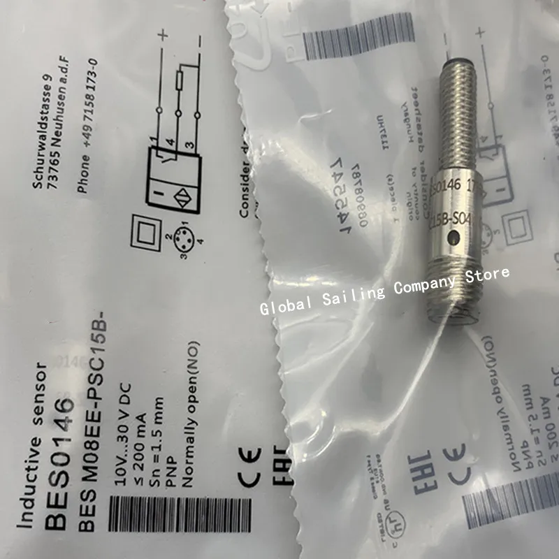 3pcs New BES M08EE-PSC15B-S04G-003 plug-in proximity switch