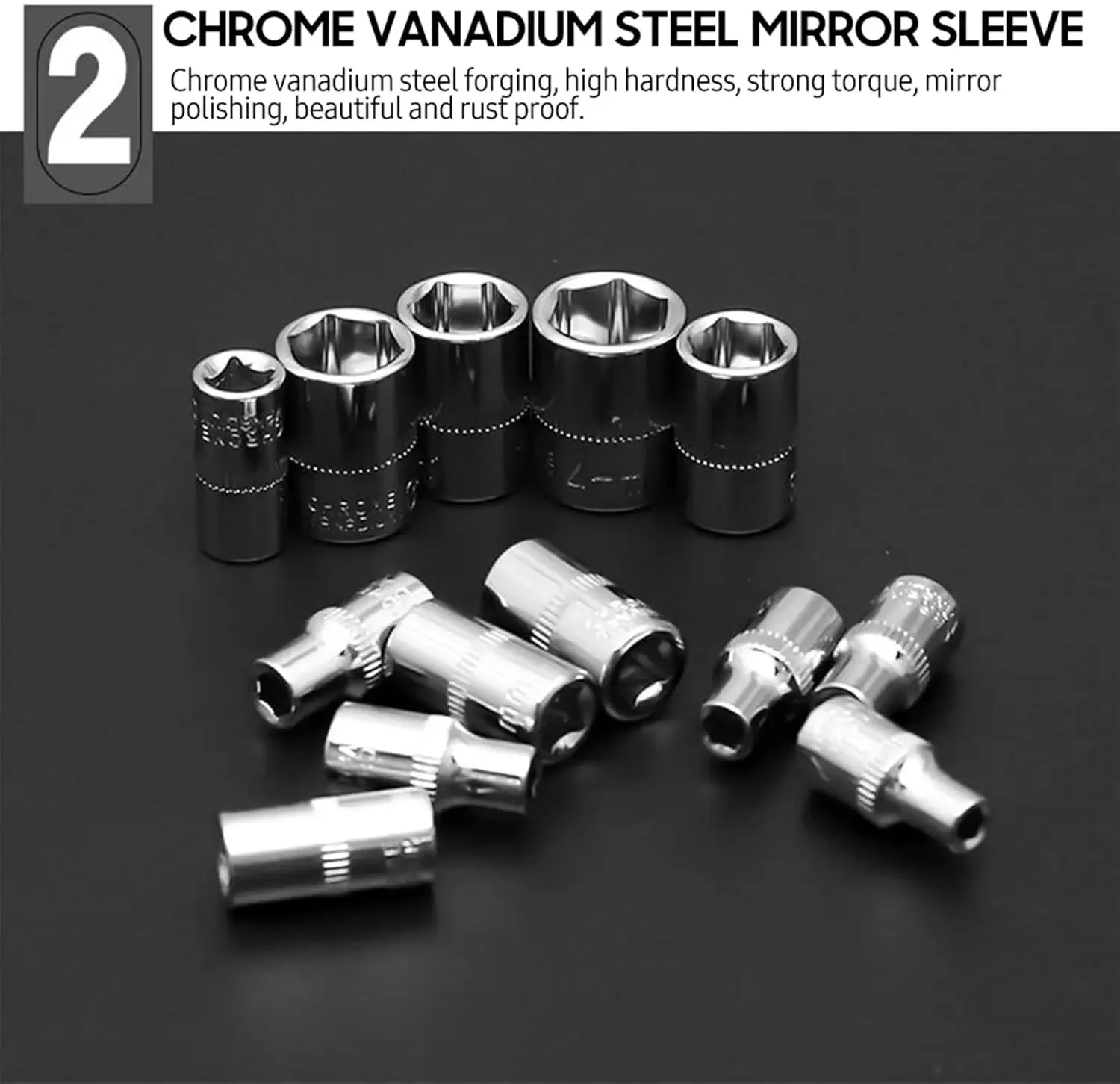 (46 шт. зеленый) набор торцевых ключей, набор инструментов для ремонта автомобилей и мотоциклов, небольшой набор головок с коробкой для ремонта автомобилей