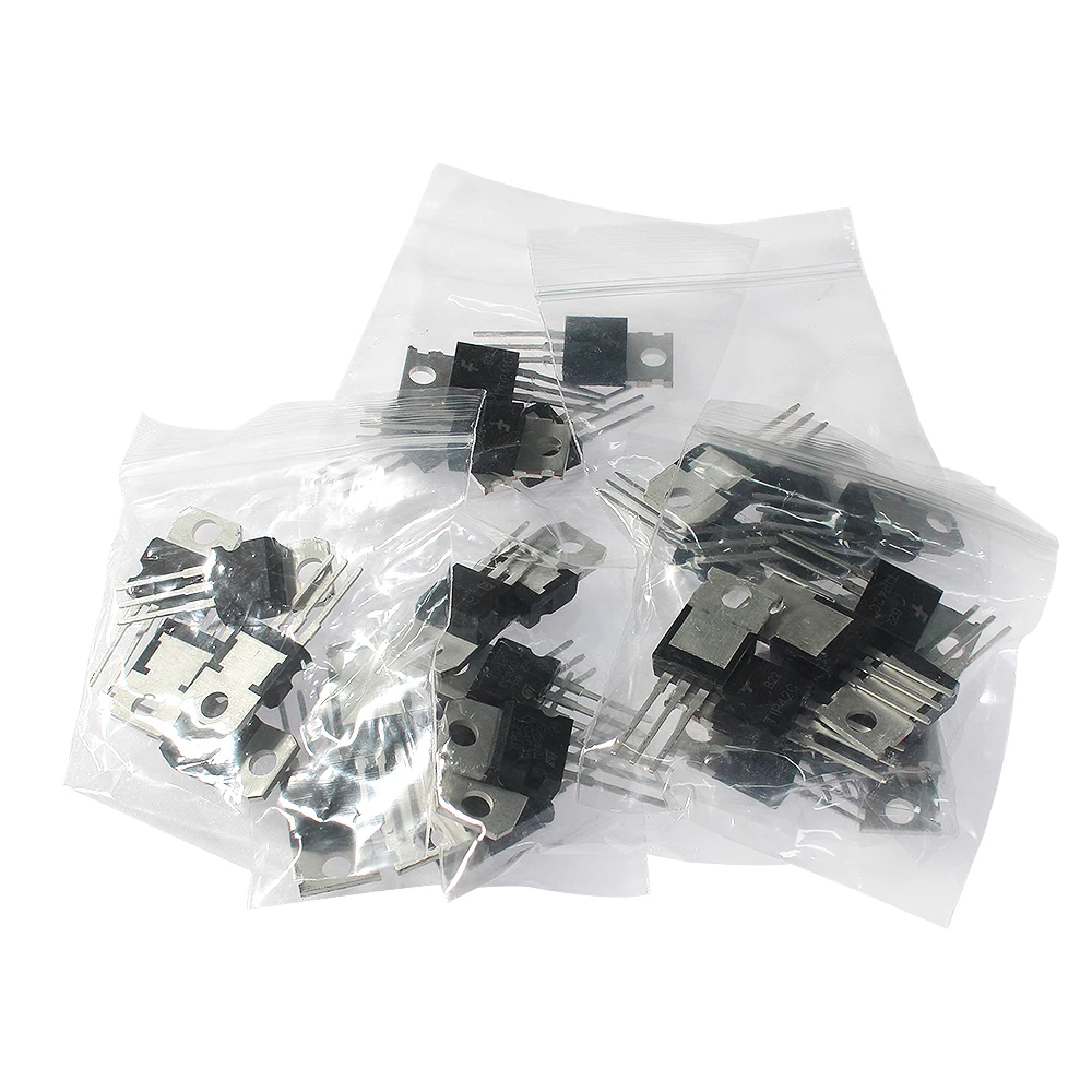 35pcs TIP31C TIP32C TIP41C TIP42C TIP122 TIP127 TIP142 TO-220 PNP NPN Transistors Kit 7 Values X 5pcs=35pcs
