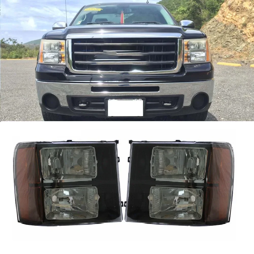 Headlight Head Light  for GMC Sierra 2007 2008 2009 2010 2011 2012 2013