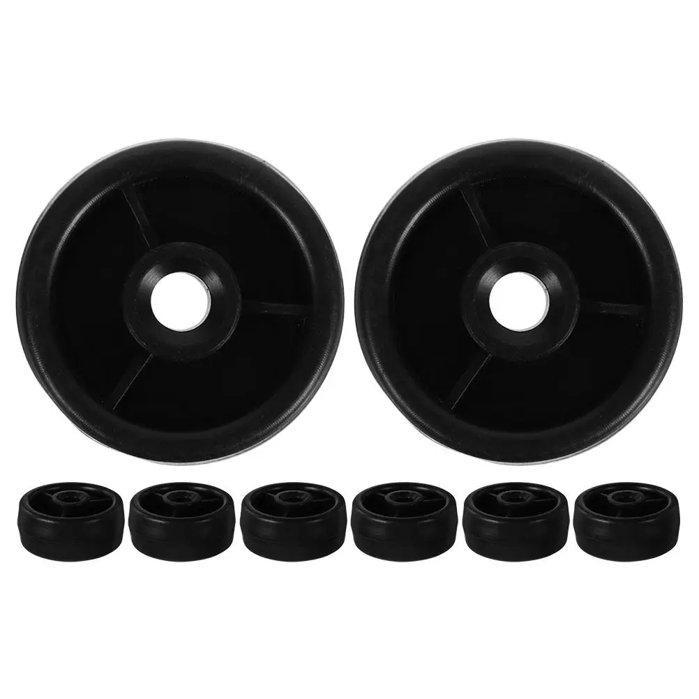 8Pcs Gym Roller Wheels 8Mm Inner Diameter Plastic Sturdy Replacement Caster for Exercise Equipment Treadmill Bike Transport