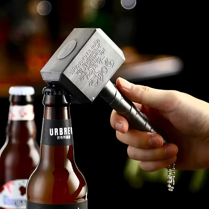 Creative Beer Bottle Opener Refrigerator Magnet – Novelty Keychain/Bottle Opener with Wrench Design