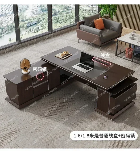 XXAesthetic Executive Office Executive Desk Reading Minimalist Table Computer Tables Coffee Reception  Hotel Furniture
