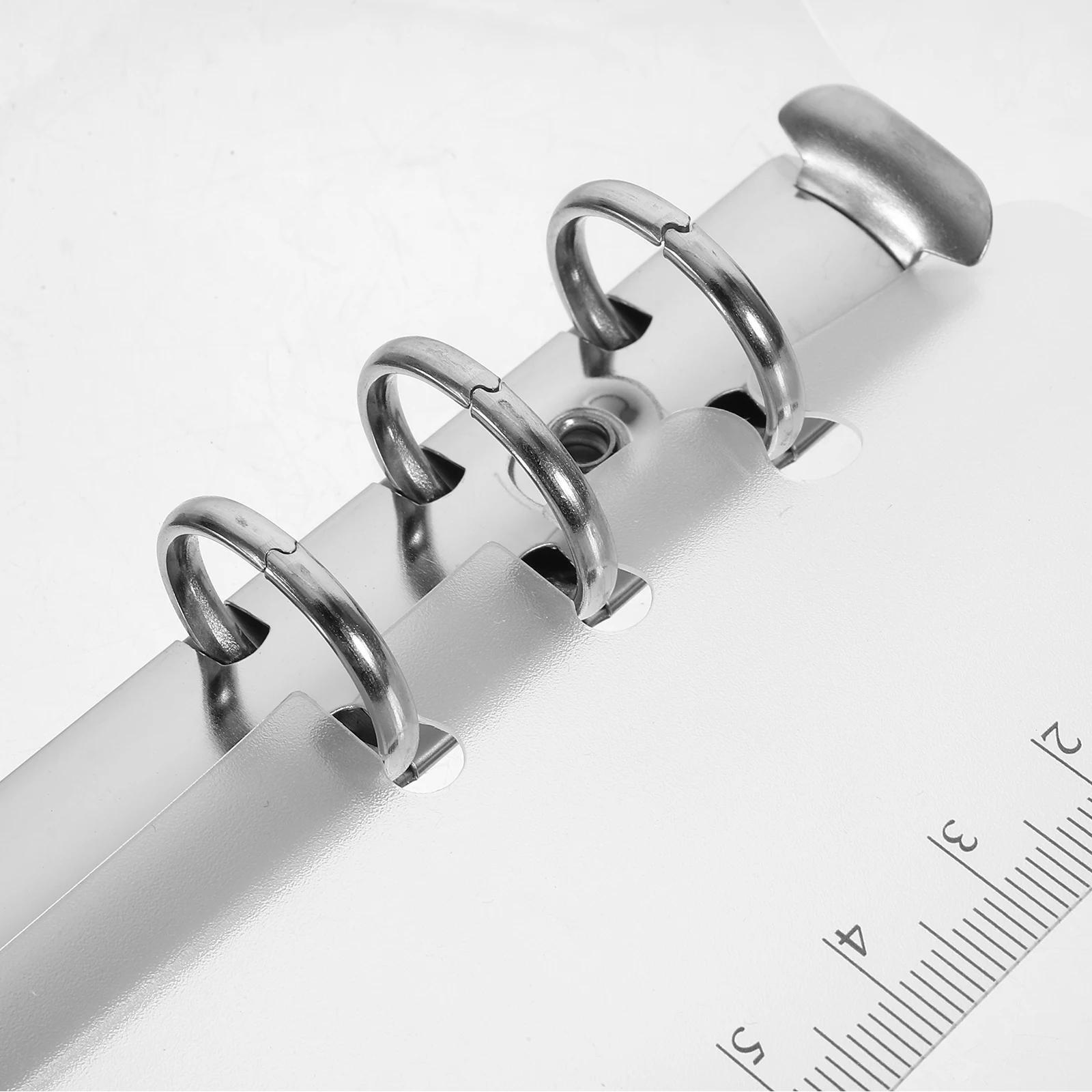 

3pcs Pvc Notepad Shell Binder Cover Clear Loose Leaf Notebook Protector Aesthetic Journal Cover For School Business