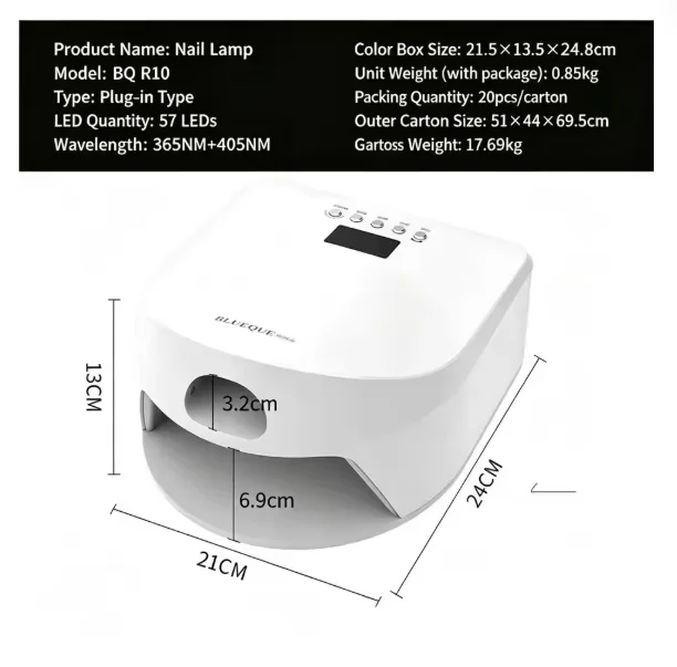 Dual Use Nail Lamp Cordless Manicure Dryer With Single Thumb Nai & Smart Sensor 2 IN 1 LED Nail Lamp