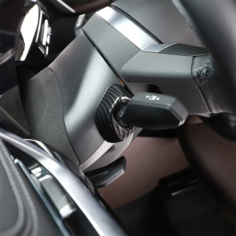 

Для BMW X1 iX1 U11 2023-2024: накладка на руль из АБС-пластика под карбон, наклейка на рычаг стеклоочистителя, аксессуары для автомобиля