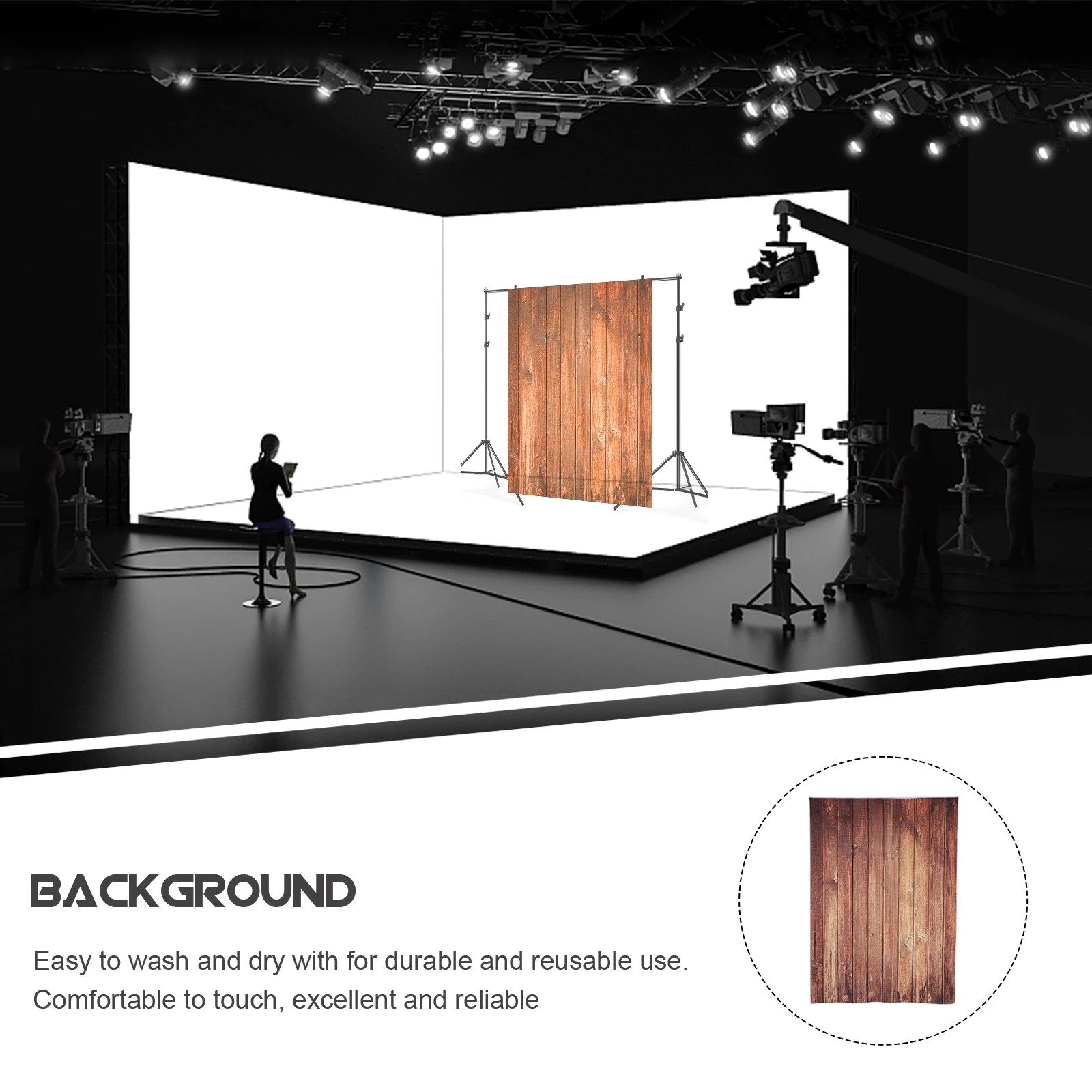 

Retro Style Wooden Texture Photo Backdrop Vinyl Photography Background Wall Tapestry Banquet Decoration Live Broadcast Props
