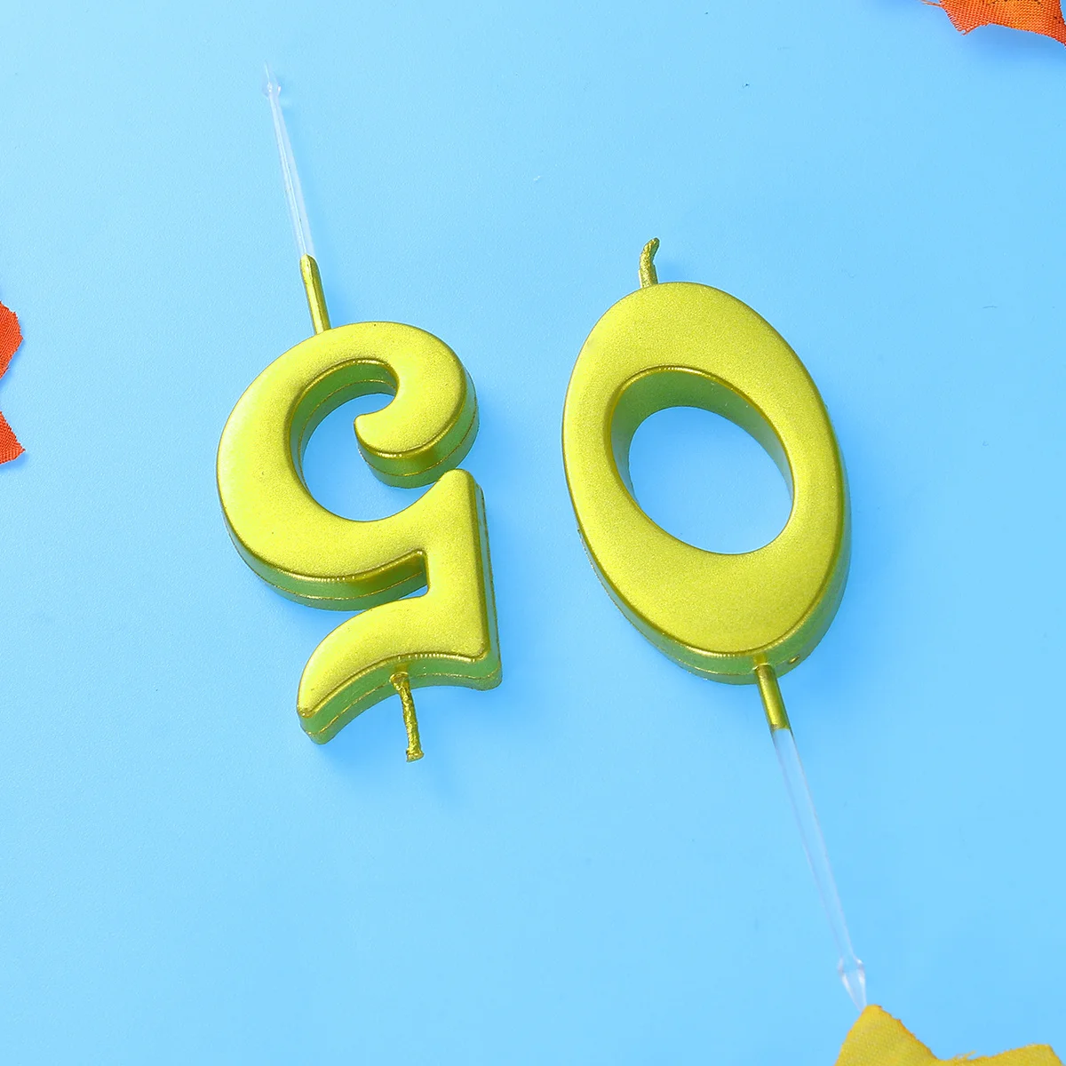 2 قطعة 50 شموع عيد الميلاد عدد الكعكة توبر الذهبي لحفل زفاف الذكرى الاحتفال ديكور لوازم شمع البارافين