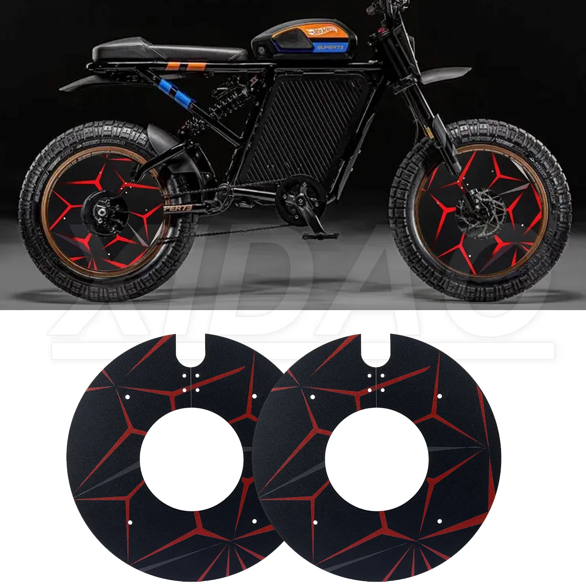 

20 Super ebike rim cover S1 S2 RX Y1 universal super ebike rim decoration cover bike wheel cover super73 Wheel hub cover super