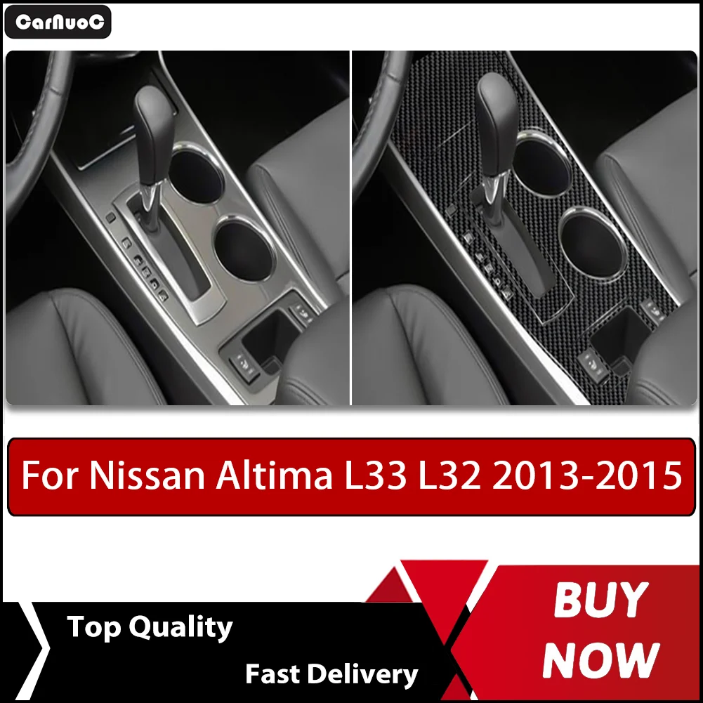 

Carbon Fiber Car Interior Upgrade Kit Car gearshift panel Decals For Nissan Altima L33 L32 2013-2015