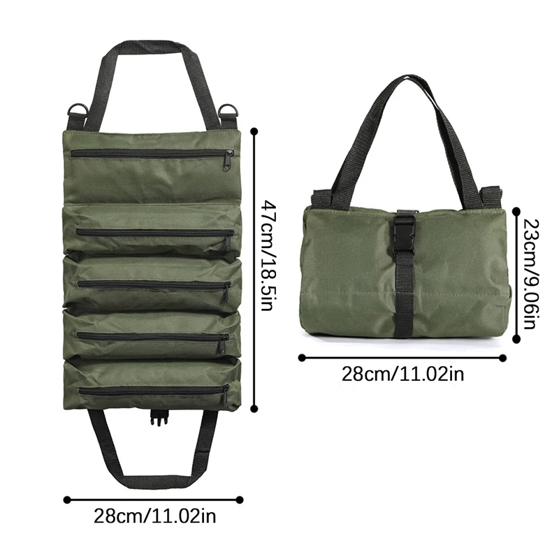 Multi-Purpose Tool Bag High Quality Professional Multi Pocket Hardware Tools Pouch Roll UP Portable Small Tools Organizer Bag