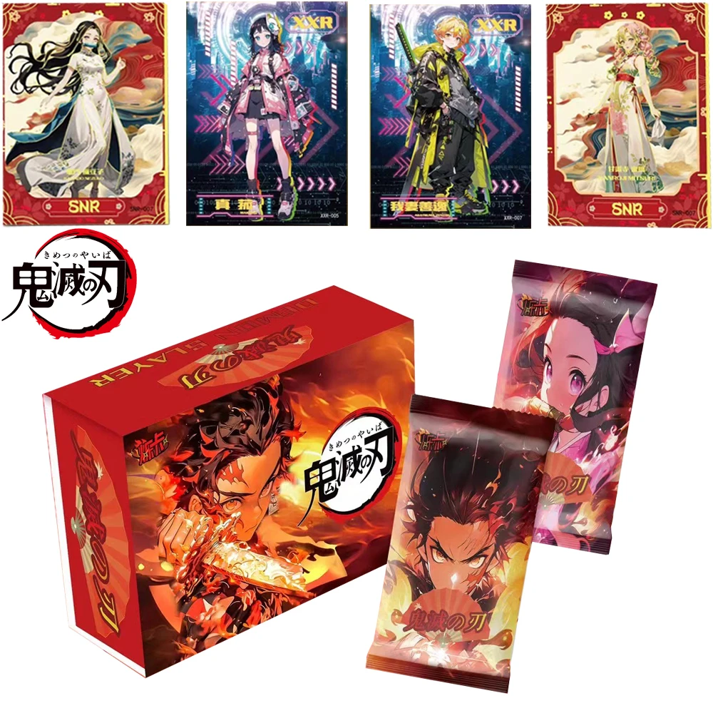 

Wholesale Shuo Card Demon Slayer Collection Card TCG Anime Booster Pack Box PKamado NezAuko Rare Card Kids Birthday Game Gift