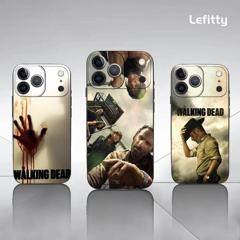 

Series The W-Walking Dead Phone Case For iPhone 17 16 15 14 13 12 11 Pro Max Plus Mini Black Frosted Soft Shell Funda