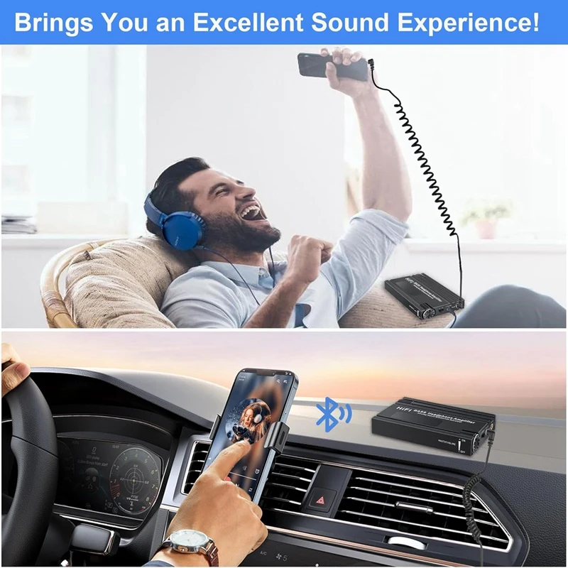 Hifi Bluetooth Kopfhörer Verstärker Tragbare Hifi Kopfhörer Verstärker Mit Bass Lautstärkeregler Für MP3/MP4/Telefone/digital Player Langlebig