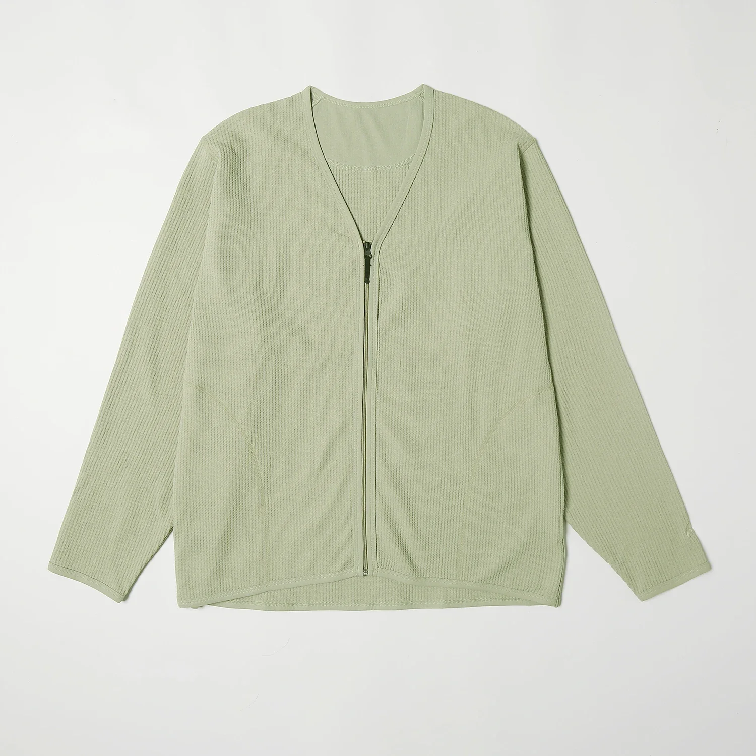 

GDW Waffle Long Sleeve Sunscreen Quick-Drying Knitted Zipper Cardigan GL45143