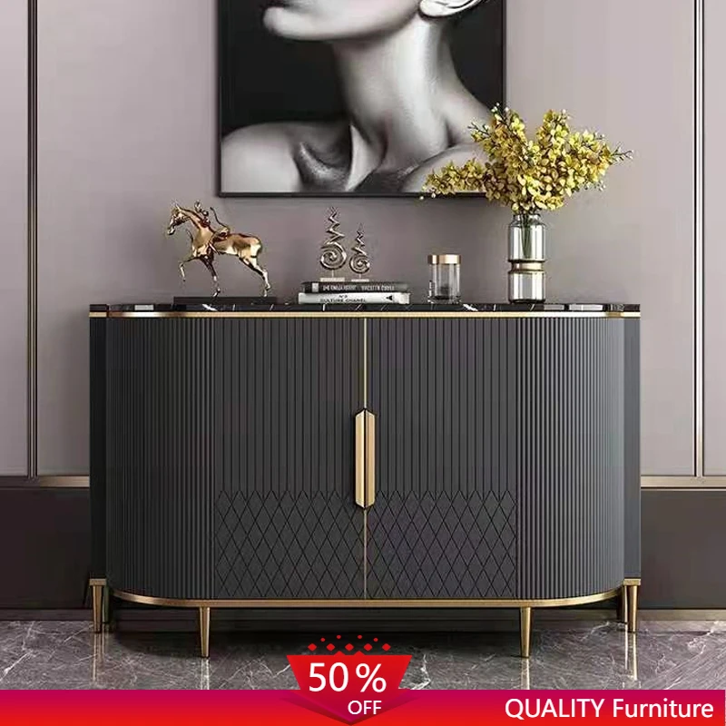 

Входной шкаф в американском стиле для гостиной, минималистичный роскошный обеденный боковой мраморный шкаф, простой современный декоративный шкаф из цельного дерева