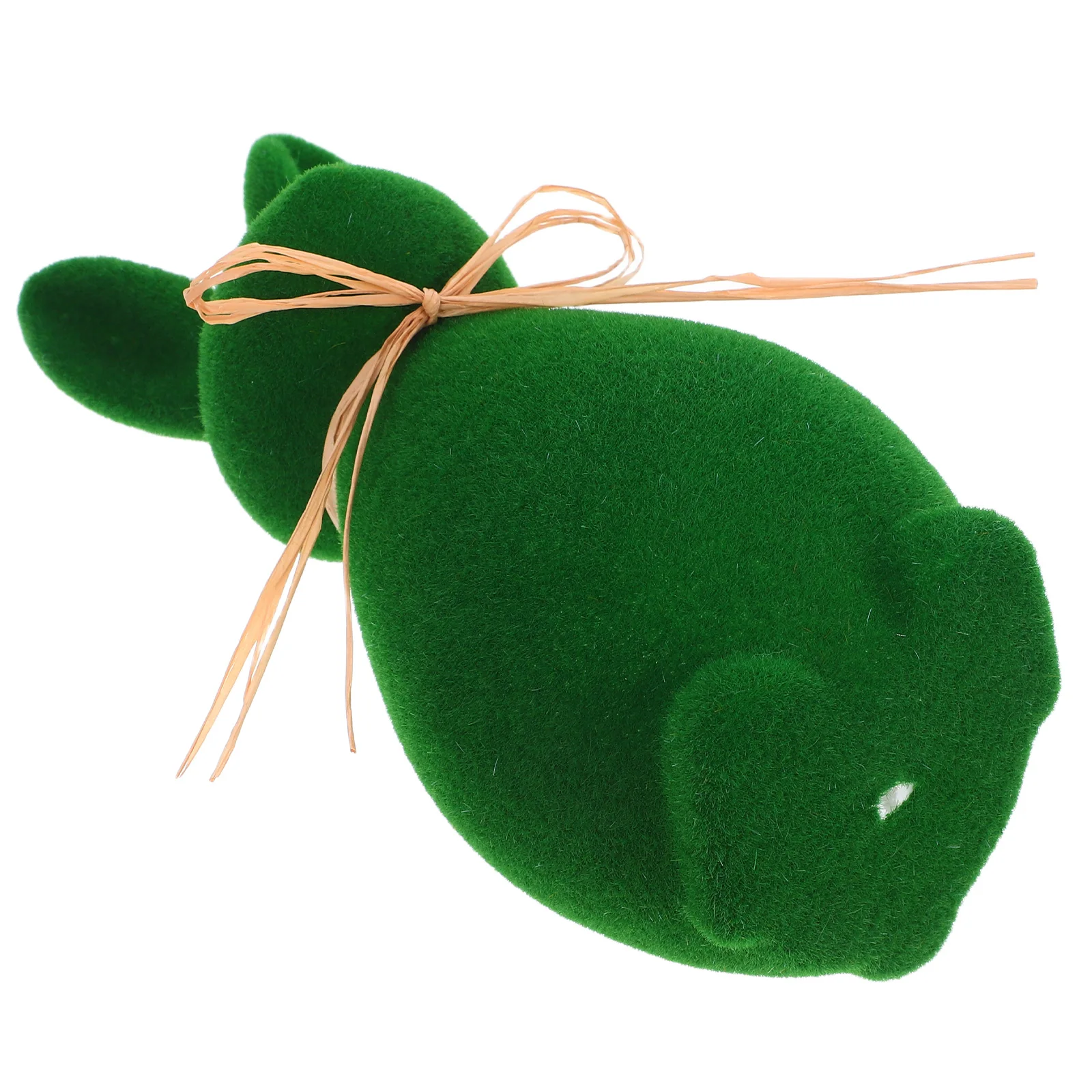 

Cute Flocked Bunny Ornament Easter Rabbit Decoration Party Home Garden Spring Festival Lightweight Resin Desktop Lawn Yard